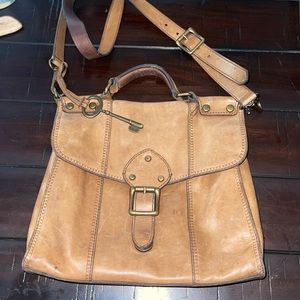 Vintage leather fossil purse